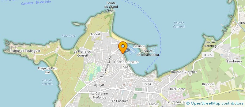 localisation de l'entreprise MONSIEUR ROLAND LISCOUET à CAMARET-SUR-MER