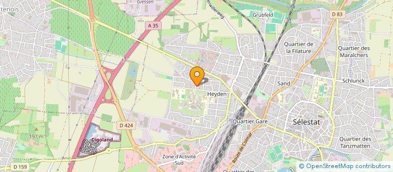 localisation de l'entreprise MONSIEUR ROLAND LOPES à SELESTAT