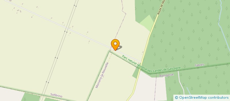 localisation de l'entreprise MONSIEUR ROLAND-LUCIEN DESHORS  SABRES