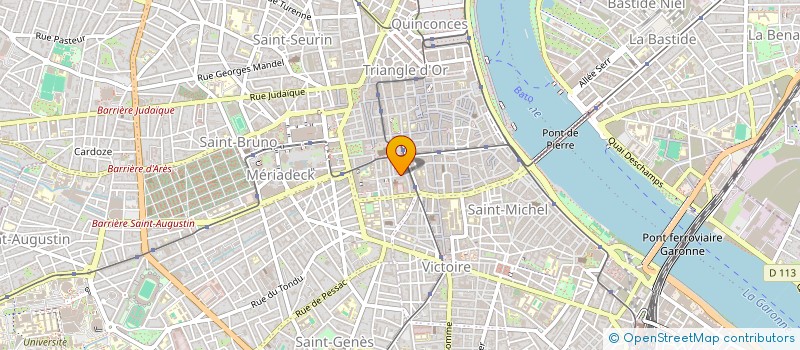 localisation de l'entreprise MONSIEUR ROLAND MABILLARD  BORDEAUX