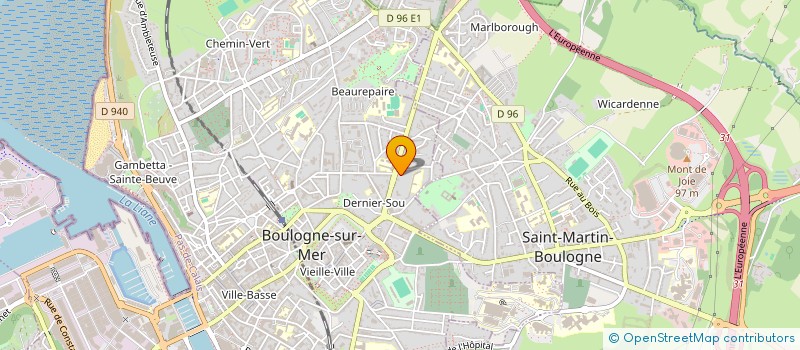 localisation de l'entreprise MONSIEUR ROLAND MACQUINGHEN  BOULOGNE-SUR-MER