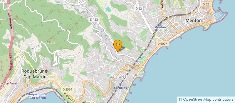 localisation de l'entreprise MONSIEUR ROLAND MACRI  MENTON