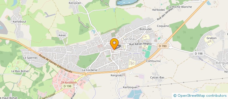 localisation de l'entreprise MONSIEUR ROLAND MADEC  SARZEAU