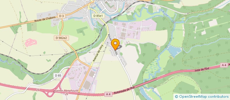 localisation de l'entreprise MONSIEUR ROLAND MALAQUIN  SAINTE-MENEHOULD