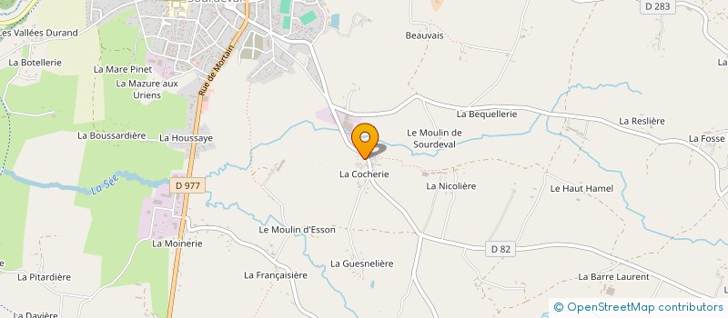 localisation de l'entreprise MONSIEUR ROLAND MALLE  SOURDEVAL