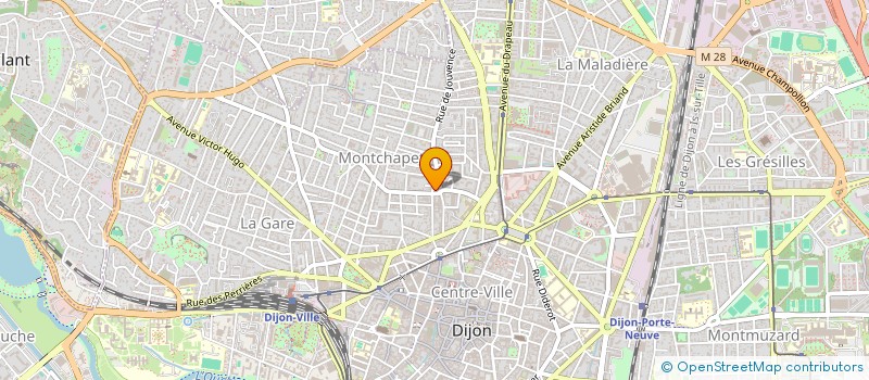 localisation de l'entreprise MONSIEUR ROLAND MARIVET à DIJON