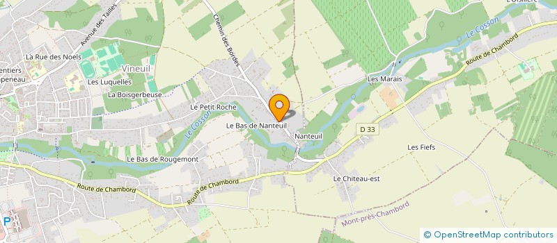 localisation de l'entreprise MONSIEUR ROLAND MARPAULT  VINEUIL