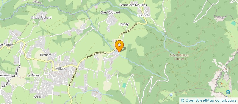 localisation de l'entreprise MONSIEUR ROLAND MARTINOD  VILLAZ