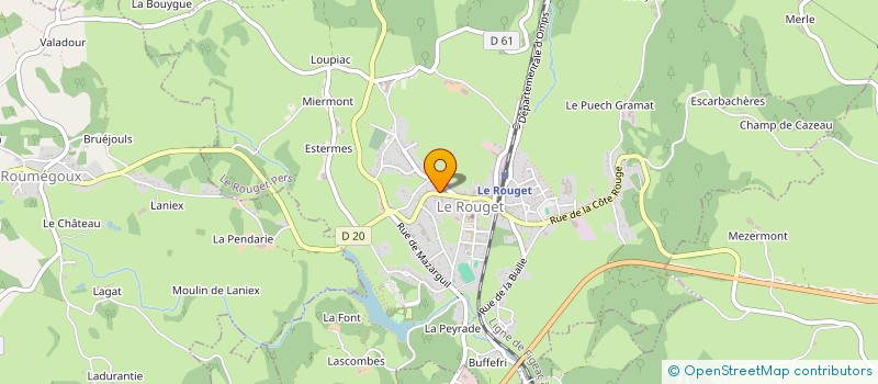 localisation de l'entreprise MONSIEUR ROLAND MAS à LE ROUGET-PERS