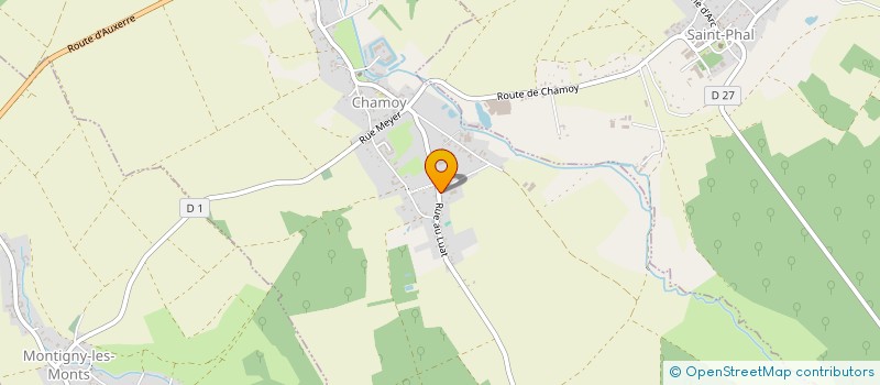 localisation de l'entreprise MONSIEUR ROLAND MASSART  CHAMOY