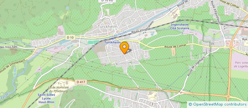 localisation de l'entreprise MONSIEUR ROLAND MASSON  TURCKHEIM