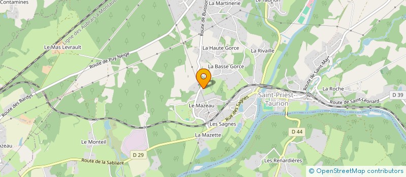 localisation de l'entreprise MONSIEUR ROLAND MASSON à SAINT-PRIEST-TAURION