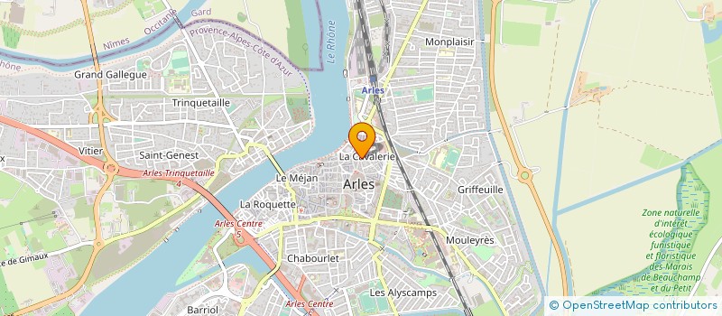 localisation de l'entreprise MONSIEUR ROLAND MATHAN à ARLES