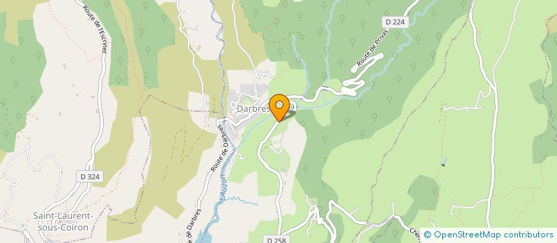 localisation de l'entreprise MONSIEUR ROLAND MAZET  DARBRES