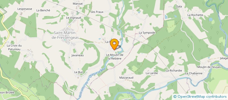 localisation de l'entreprise MONSIEUR ROLAND MENUT à ST MARTIN DE FRESSENGEAS