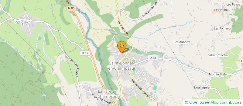 localisation de l'entreprise MONSIEUR ROLAND MERINDOL  SAINT-BONNET-EN-CHAMPSAUR