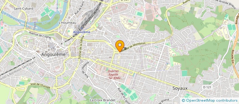 localisation de l'entreprise MONSIEUR ROLAND MERLE à ANGOULEME