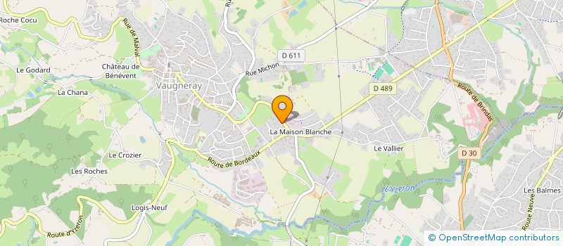 localisation de l'entreprise MONSIEUR ROLAND MICHEL  VAUGNERAY