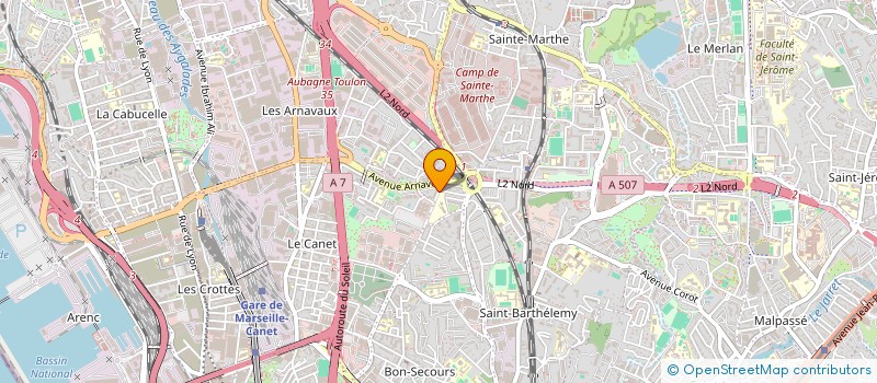 localisation de l'entreprise MONSIEUR ROLAND MILLIET à MARSEILLE