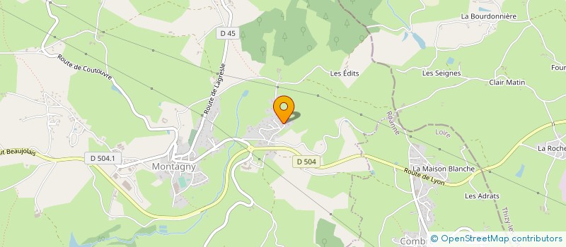 localisation de l'entreprise MONSIEUR ROLAND MOISSONNIER  MONTAGNY