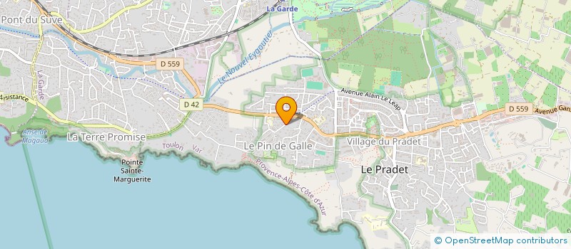 localisation de l'entreprise MONSIEUR ROLAND MOLINA à LE PRADET