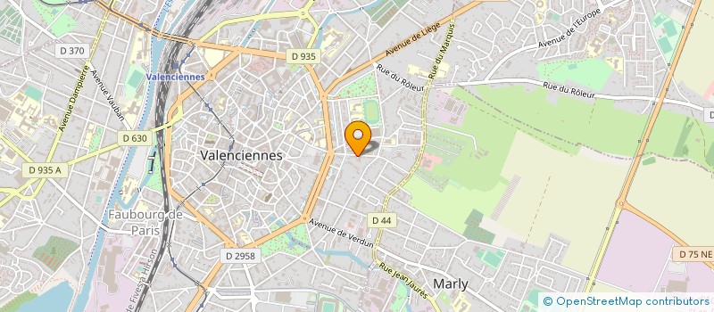 localisation de l'entreprise MONSIEUR ROLAND MOREAU à VALENCIENNES