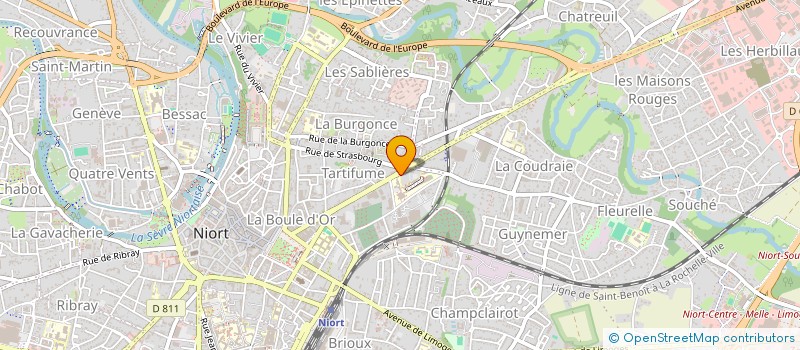 localisation de l'entreprise MONSIEUR ROLAND MOREAU  NIORT