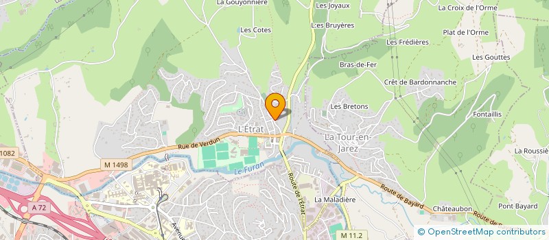 localisation de l'entreprise MONSIEUR ROLAND MOUCHARD  L'ETRAT