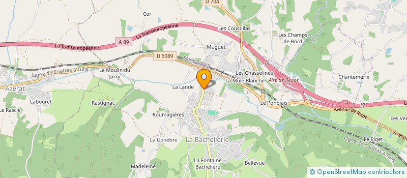 localisation de l'entreprise MONSIEUR ROLAND MOULINIER à LA BACHELLERIE