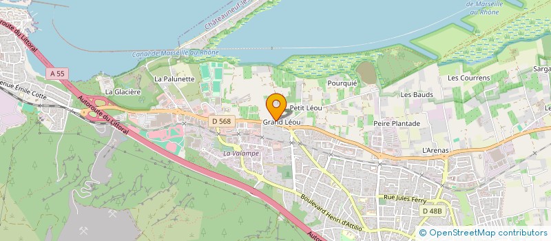 localisation de l'entreprise MONSIEUR ROLAND MOUREN  CHATEAUNEUF-LES-MARTIGUES