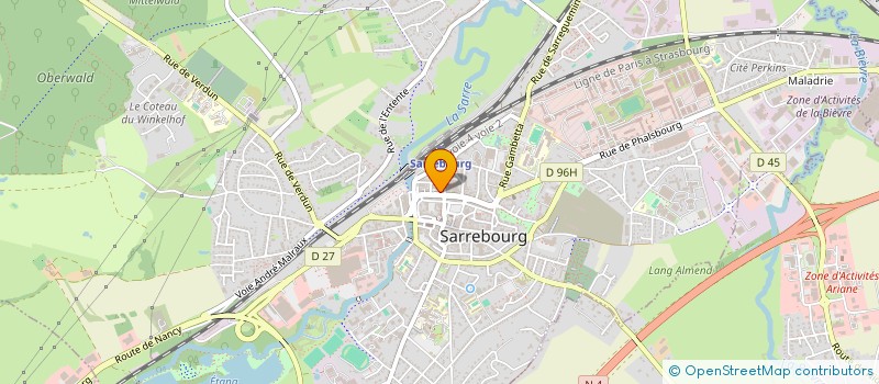 localisation de l'entreprise MONSIEUR ROLAND MUNTZ à SARREBOURG