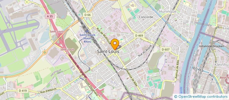 localisation de l'entreprise MONSIEUR ROLAND NAGELEISEN  SAINT-LOUIS