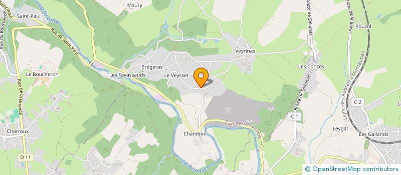 localisation de l'entreprise MONSIEUR ROLAND-NICOLAS BOUDEAU-URBAN à CONDAT-SUR-VIENNE