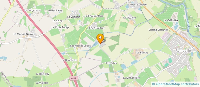 localisation de l'entreprise MONSIEUR ROLAND NUAUD  REMOUILLE