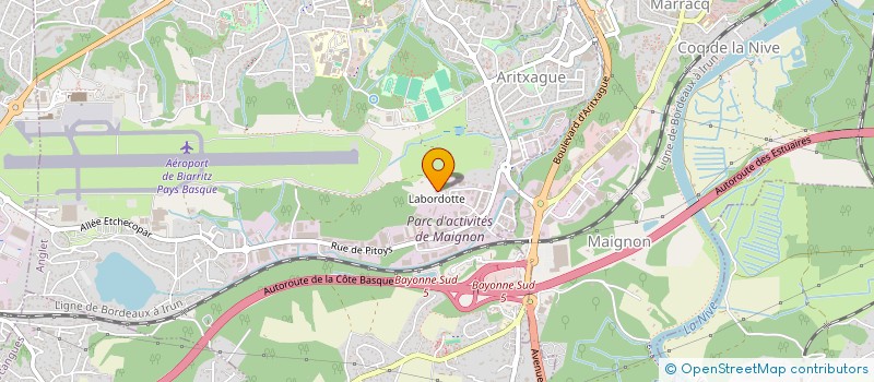 localisation de l'entreprise MONSIEUR ROLAND OBJOIS à ANGLET