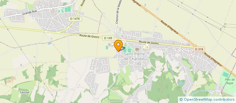 localisation de l'entreprise MONSIEUR ROLAND OLIER-GUEUGNON  SAINT-PIERRE-DE-CHANDIEU