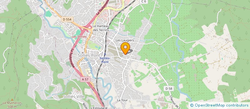 localisation de l'entreprise MONSIEUR ROLAND OLLIVIER  SOLLIES-PONT