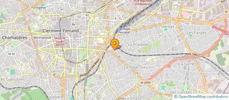 localisation de l'entreprise MONSIEUR ROLAND OMBRET  CLERMONT-FERRAND