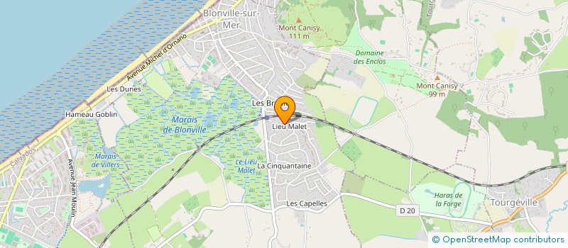 localisation de l'entreprise MONSIEUR ROLAND ORLEACH  BLONVILLE-SUR-MER