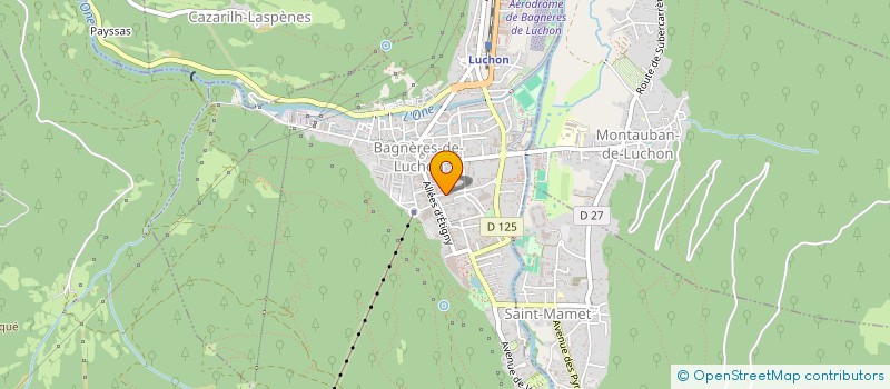 localisation de l'entreprise MONSIEUR ROLAND PAGES à BAGNERES-DE-LUCHON