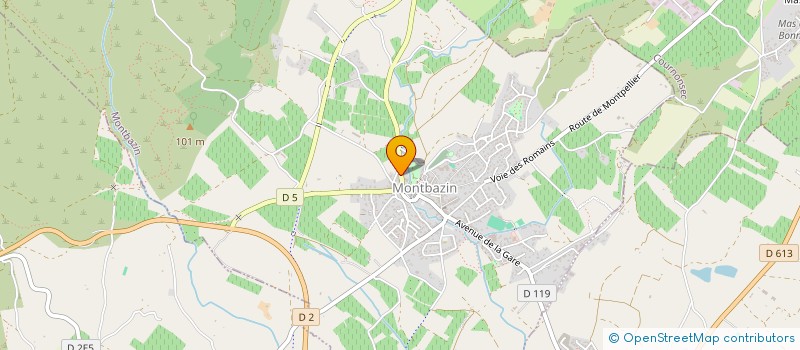 localisation de l'entreprise MONSIEUR ROLAND PALET à MONTBAZIN