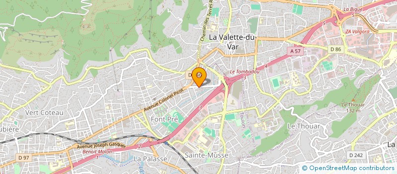localisation de l'entreprise MONSIEUR ROLAND PAPI à TOULON