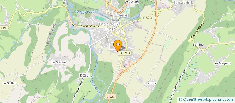 localisation de l'entreprise MONSIEUR ROLAND PAVIER  ENTRE-DEUX-GUIERS