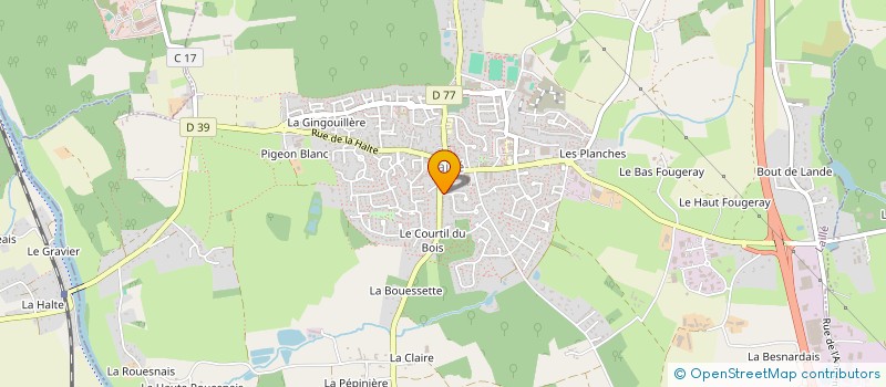 localisation de l'entreprise MONSIEUR ROLAND PEGEAULT  LAILLE