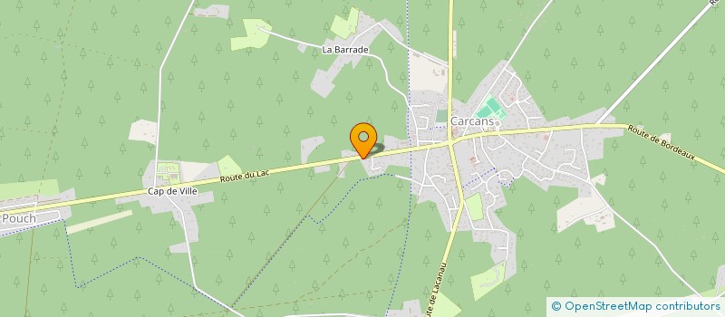 localisation de l'entreprise MONSIEUR ROLAND PEINTRE  CARCANS