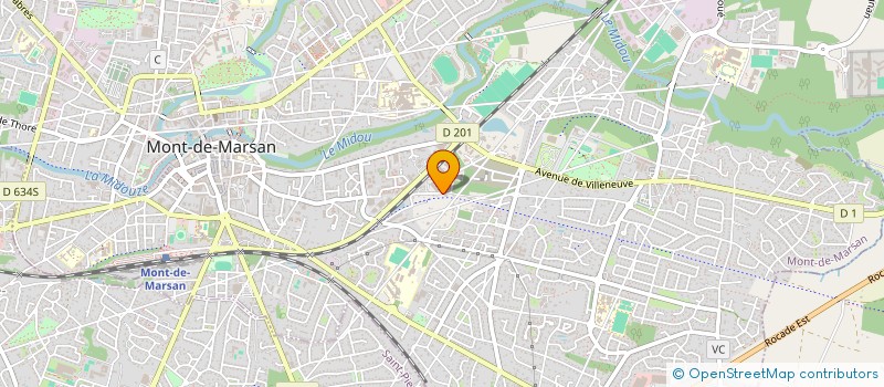 localisation de l'entreprise MONSIEUR ROLAND PELTIN  MONT-DE-MARSAN