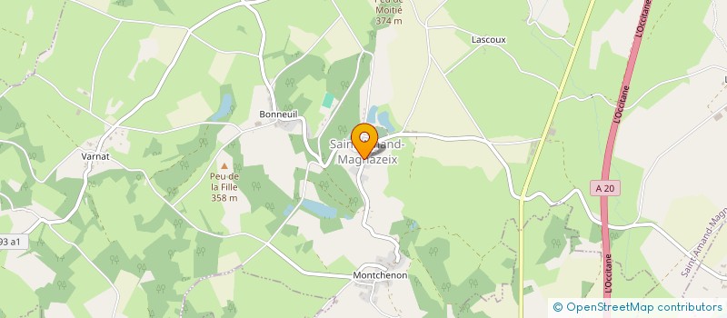 localisation de l'entreprise MONSIEUR ROLAND PERICHARD à SAINT-SORNIN-LEULAC