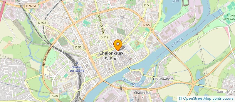 localisation de l'entreprise MONSIEUR ROLAND PERRET  CHALON-SUR-SAONE