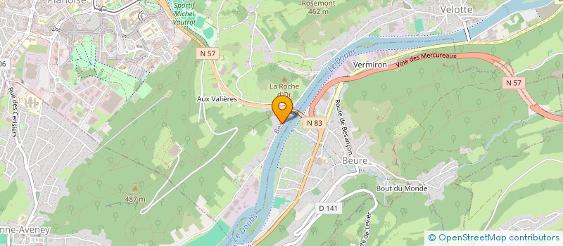 localisation de l'entreprise MONSIEUR ROLAND PETOT à BESANCON