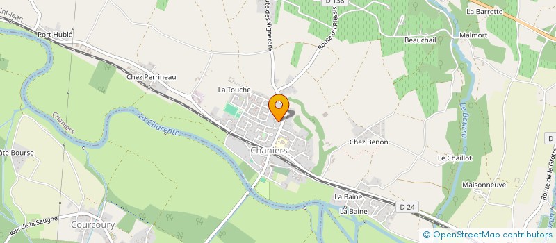 localisation de l'entreprise MONSIEUR ROLAND PICHARD à CHANIERS